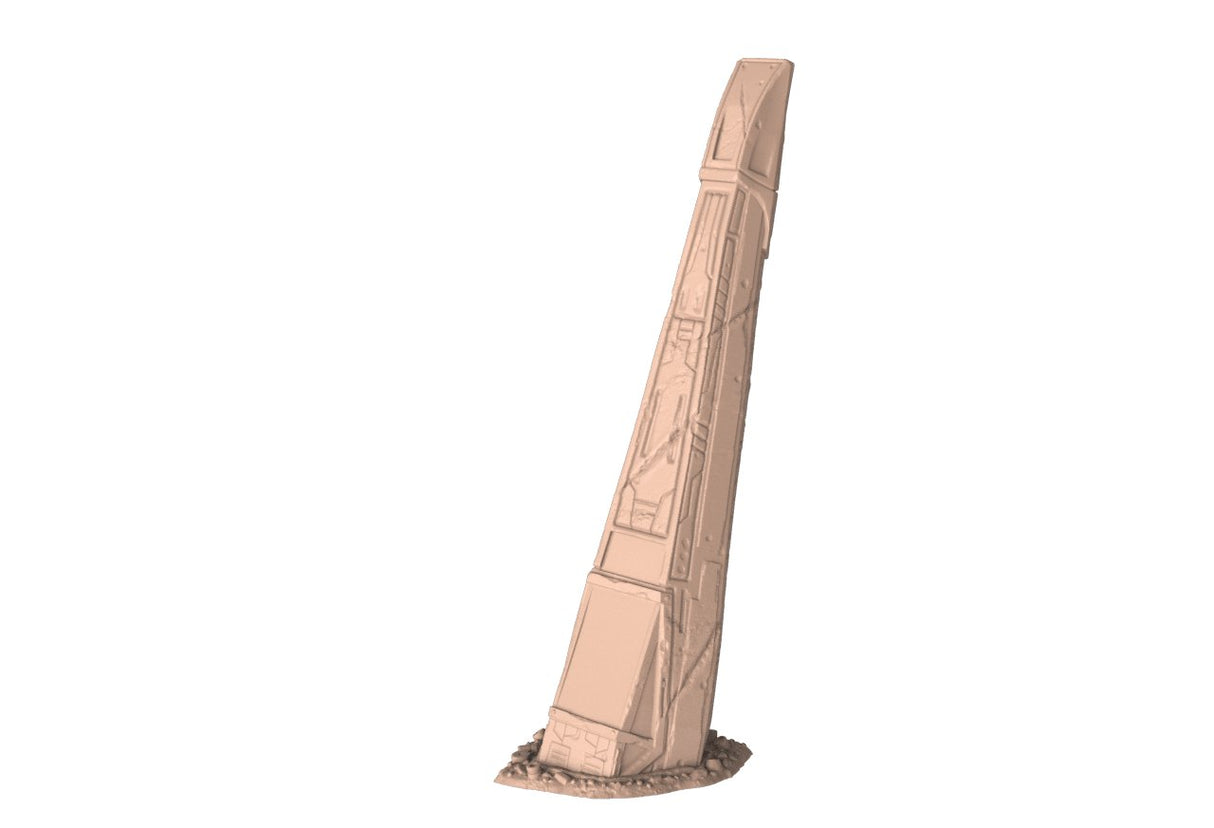 Starship Crash Site - Crashed Fighter - Mini Megastore