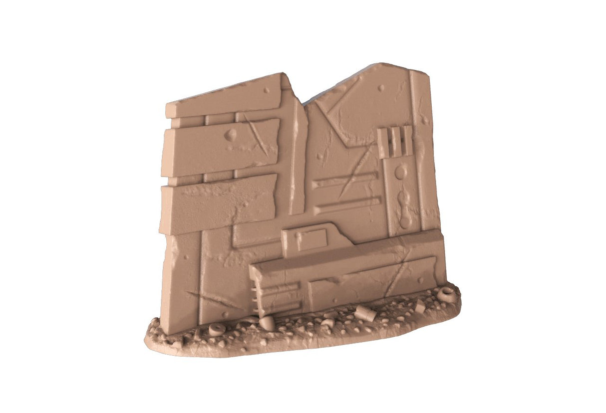 Starship Crash Site - Crashed Fighter - Mini Megastore