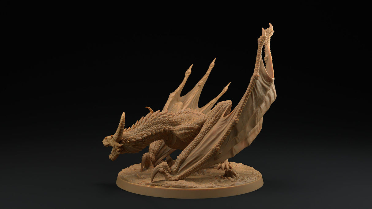 Talonheart the Dragon / Wyvern & Dragonborn Rider Miniature - Mini Megastore