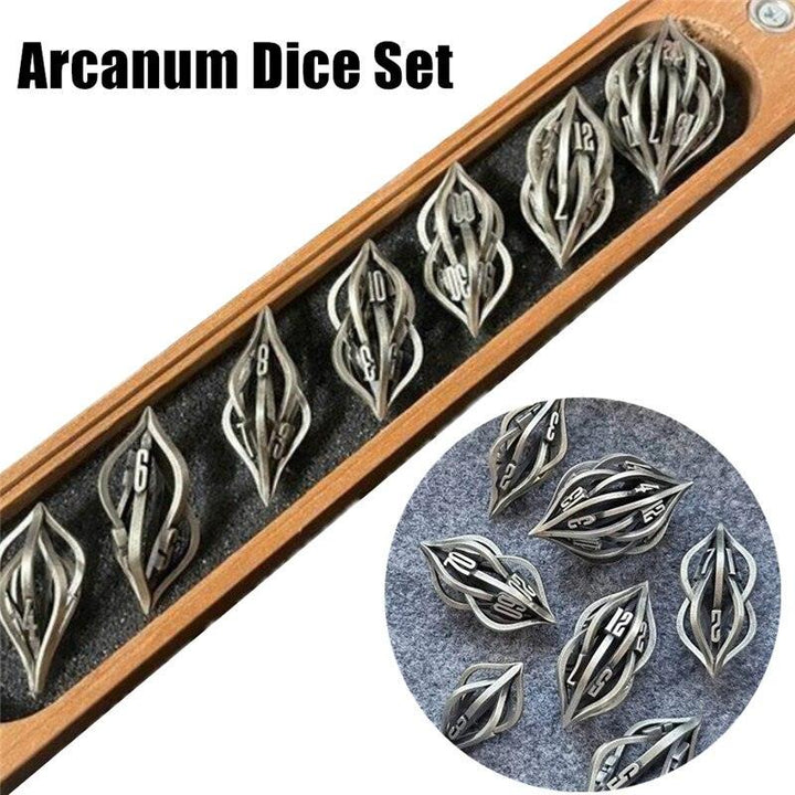 The Arcanum Dice Set With Exquisite Wooden Gift Box - Mini Megastore