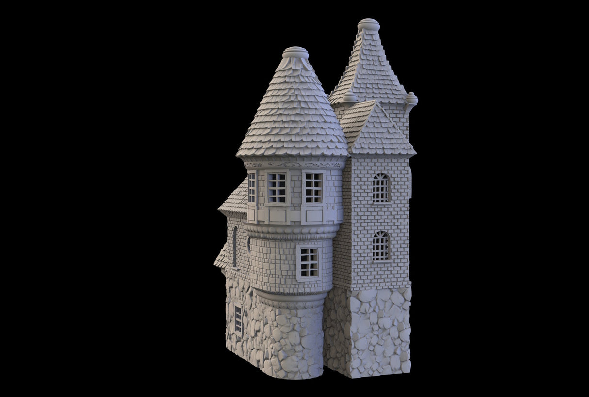 The Four Mage Manor - 3D printed Multifloor house - Mini Megastore
