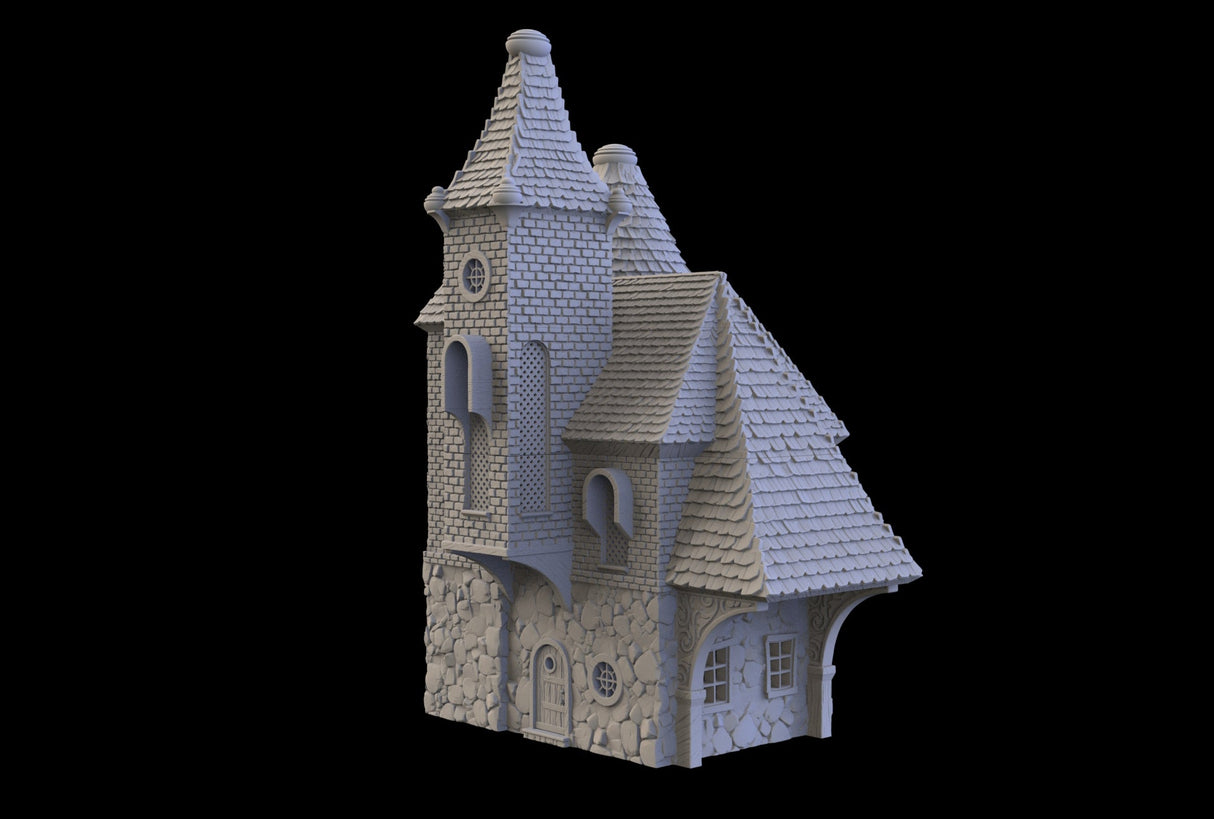 The Four Mage Manor - 3D printed Multifloor house - Mini Megastore