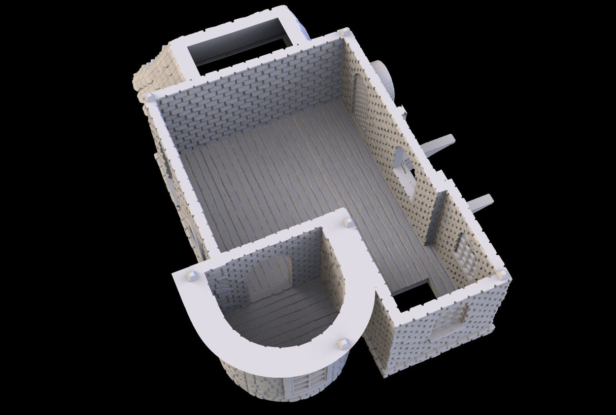The Four Mage Manor - 3D printed Multifloor house - Mini Megastore