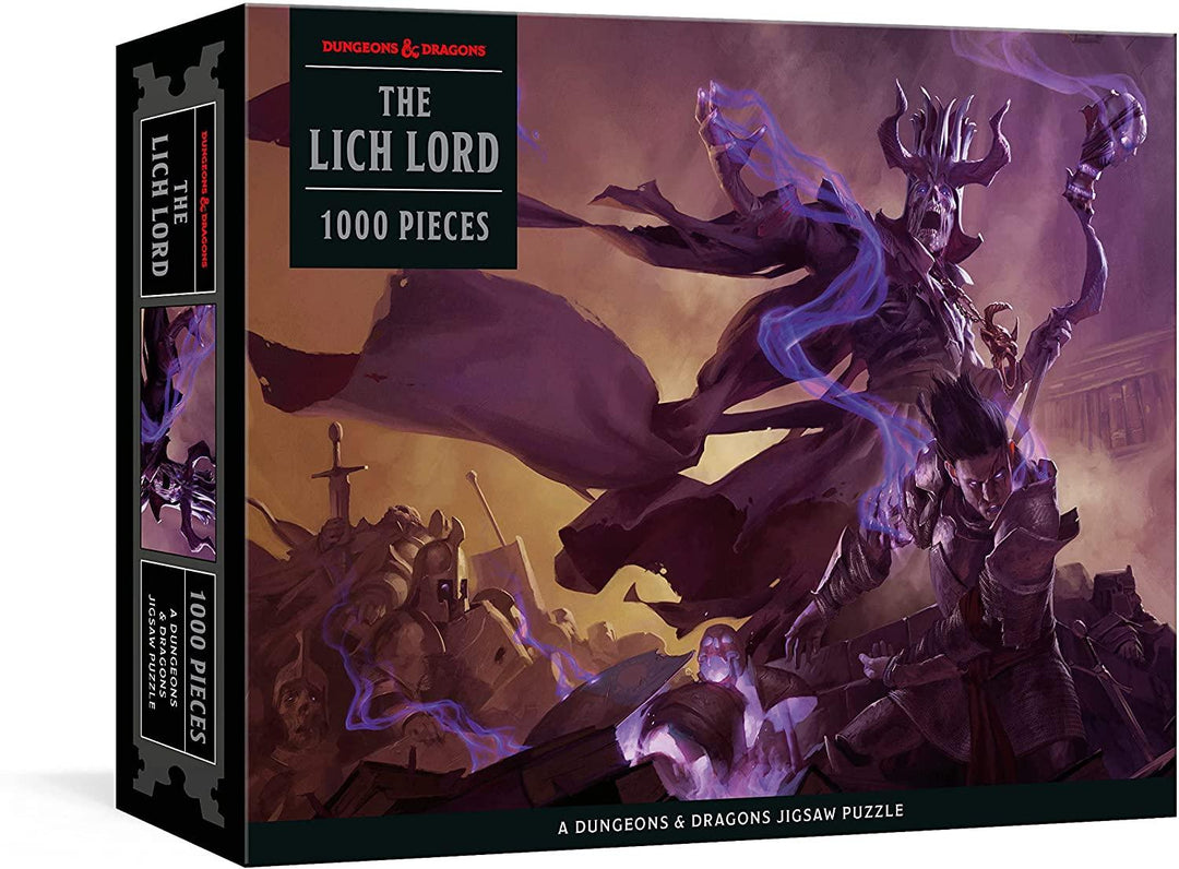 The Lich Lord Puzzle : 1000-Piece Jigsaw Puzzle Featuring the Iconic Cover Art from the Dungeon Master's Guide - Mini Megastore