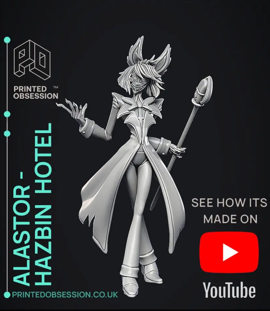 The Radio Demon / Alastor from Hazbin Hotel Miniatue / Statue - Mini Megastore