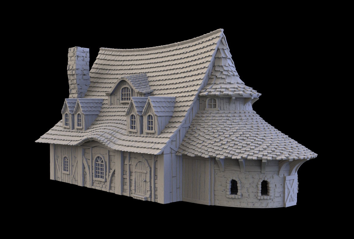 Town Hall - 3D printed Multifloor house - Mini Megastore