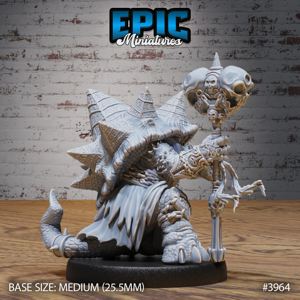 Turtle Folk / Tortle Necromancer Miniature - Mini Megastore