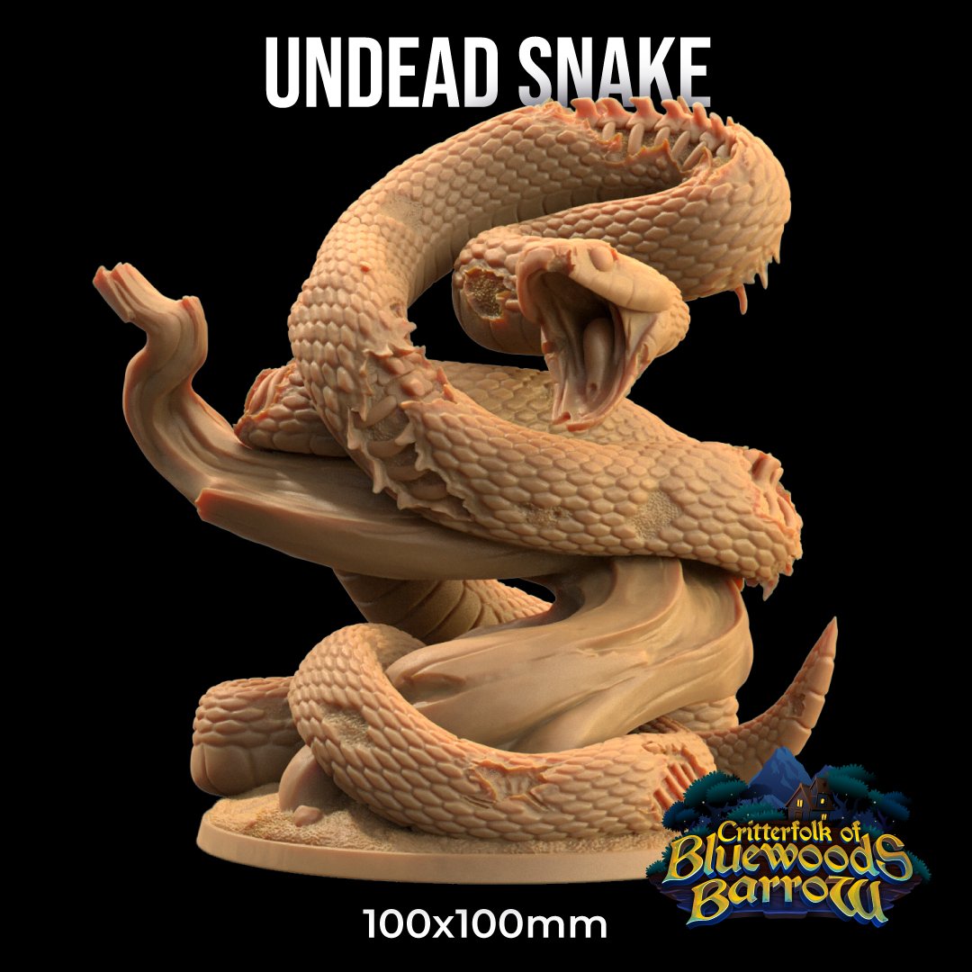 Undead Giant Snake Miniature - Mini Megastore