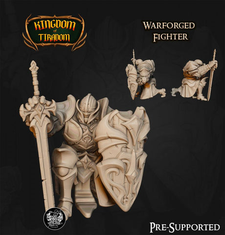 Warforged Fighter / Paladin Miniature - Mini Megastore