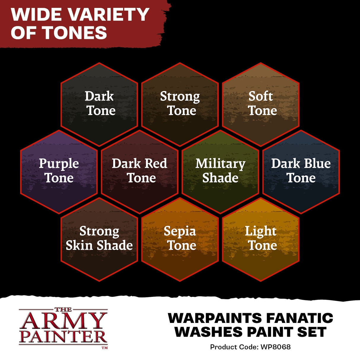 Warpaints Fanatic Washes Paint Set - Mini Megastore