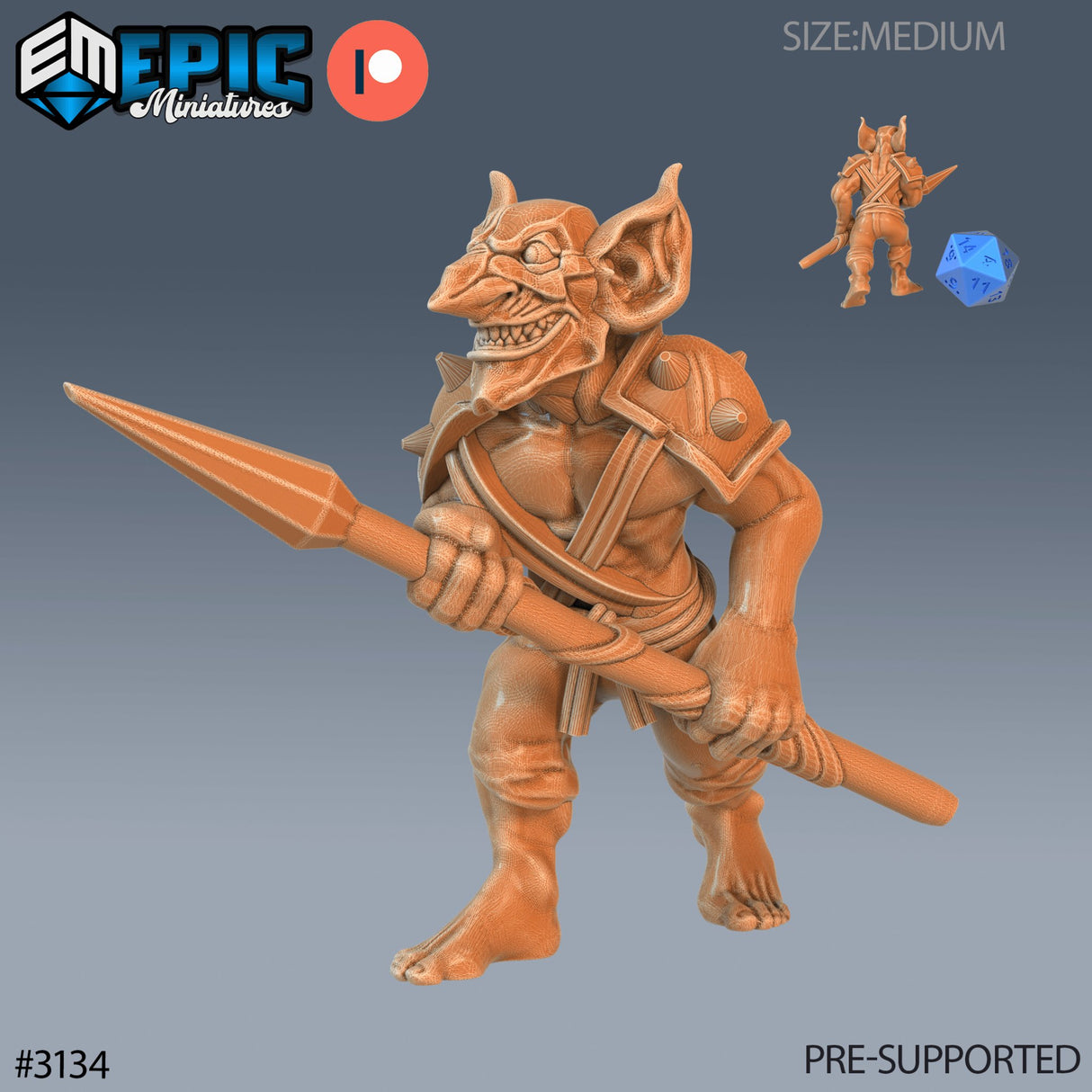 Wicked Goblin Tribe Spear Miniature - Mini Megastore
