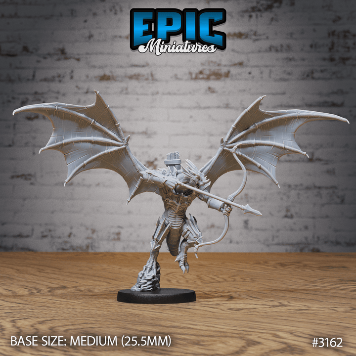 Winged Half Dragon Miniature - Mini Megastore