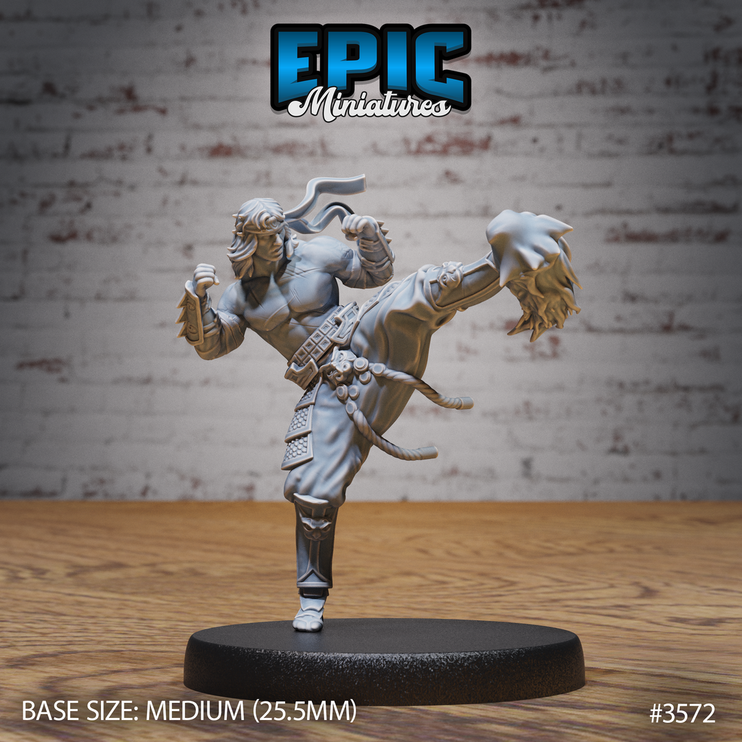 Fire Style Kung Fu Master Miniature